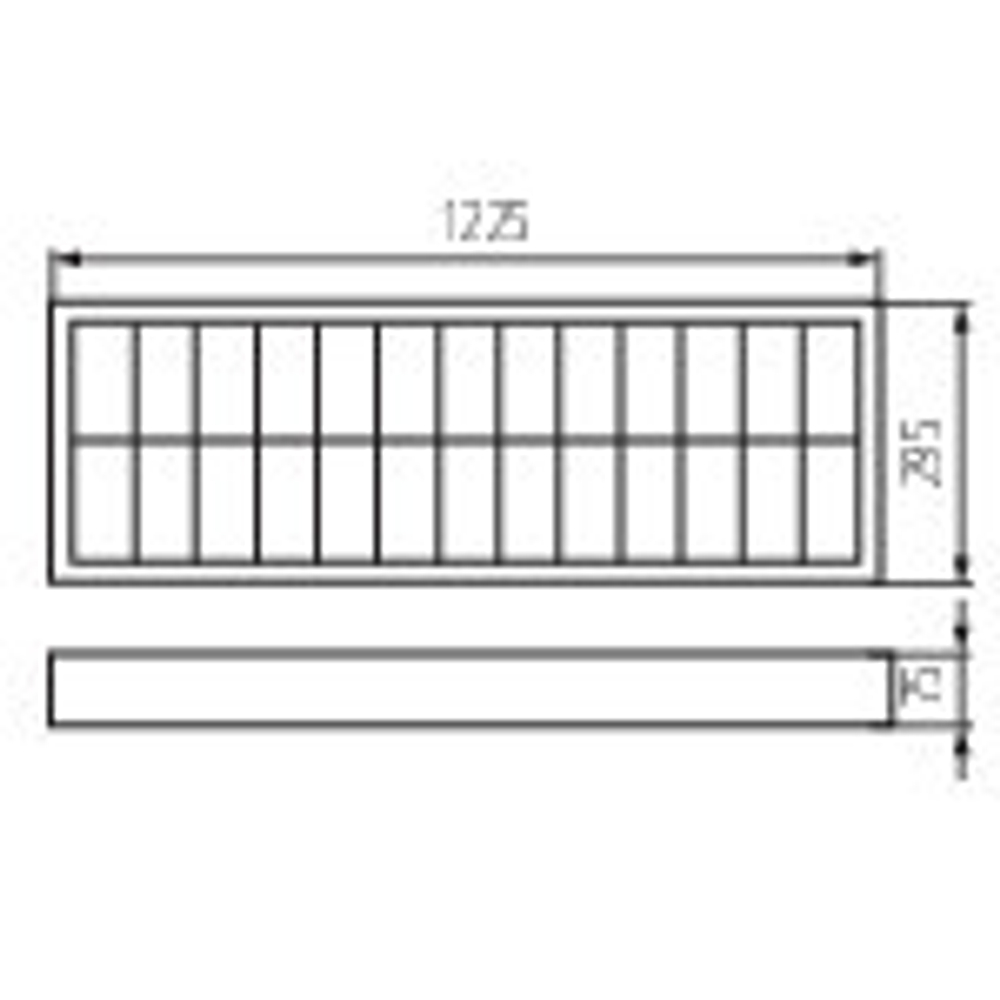 Hастровый светильник накладной KANLUX NOTUS 3 EVG 2x36 NT