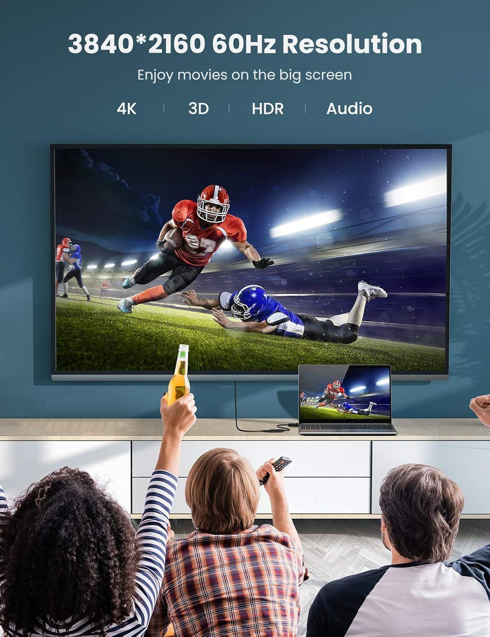 Конвертер DisplayPort на HDMI adapter, 4K*2K@60Hz, UGREEN 70694