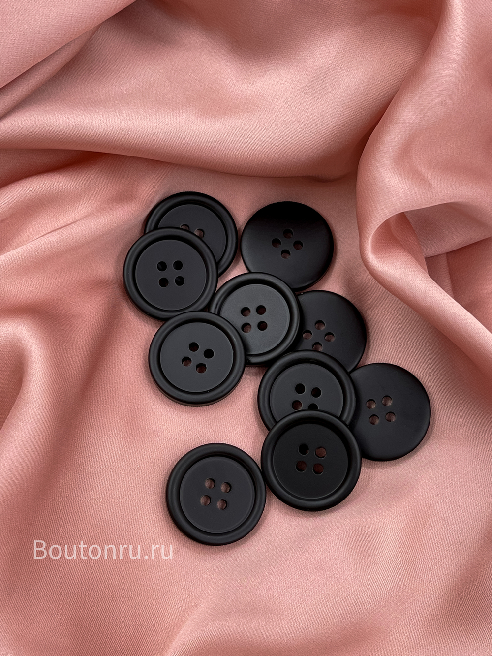 Пуговицы на прокол17 черные