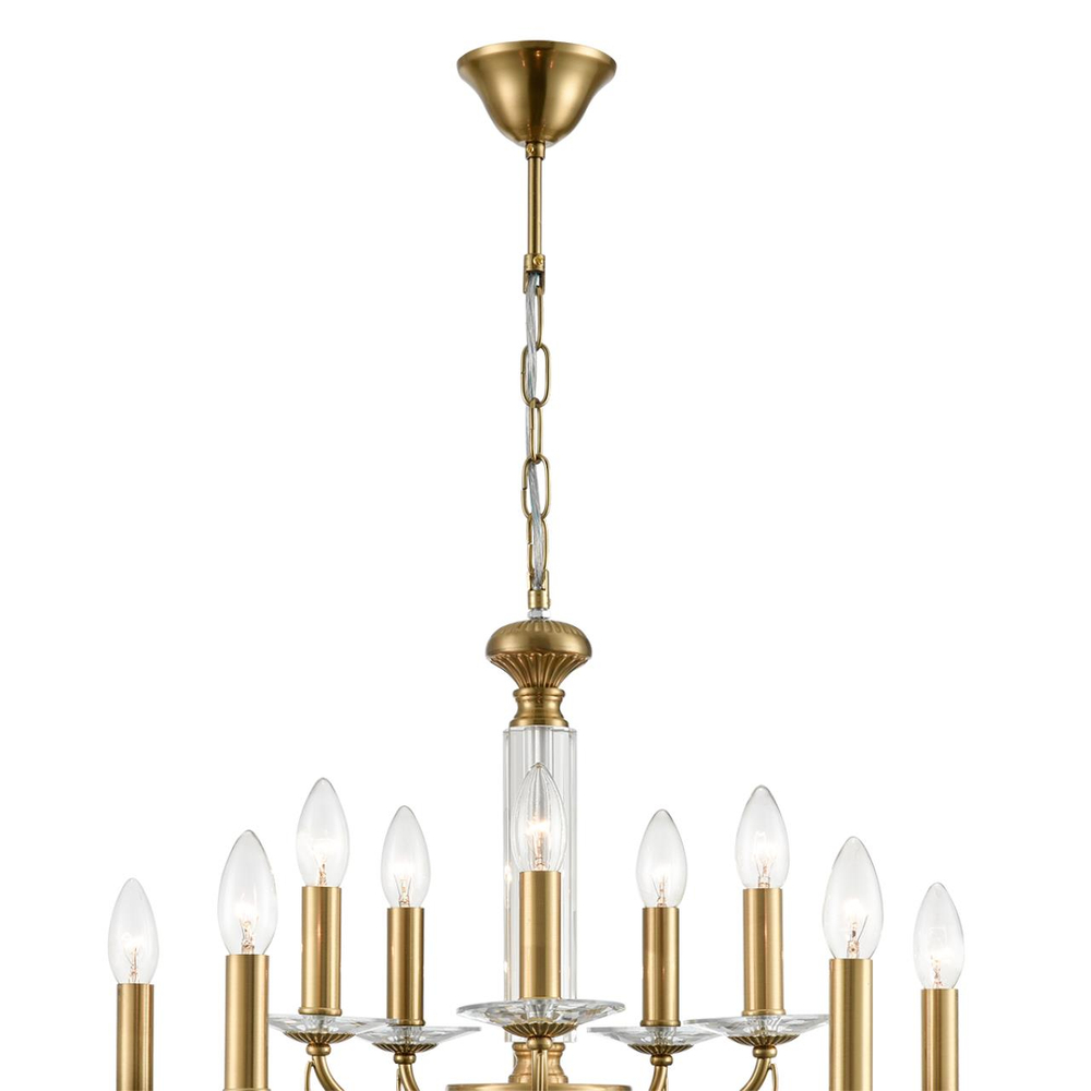 8033/10 CLASSI LN26 080 медь, металл/стекло Люстра подвесная Е14 10*40W 220V INCANTO