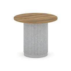 Felto Стол переговорный круглый D=900 PR.C.SPRG-004.D Сандал Янтарный/Металл Серый/Зимний Лес 900*90