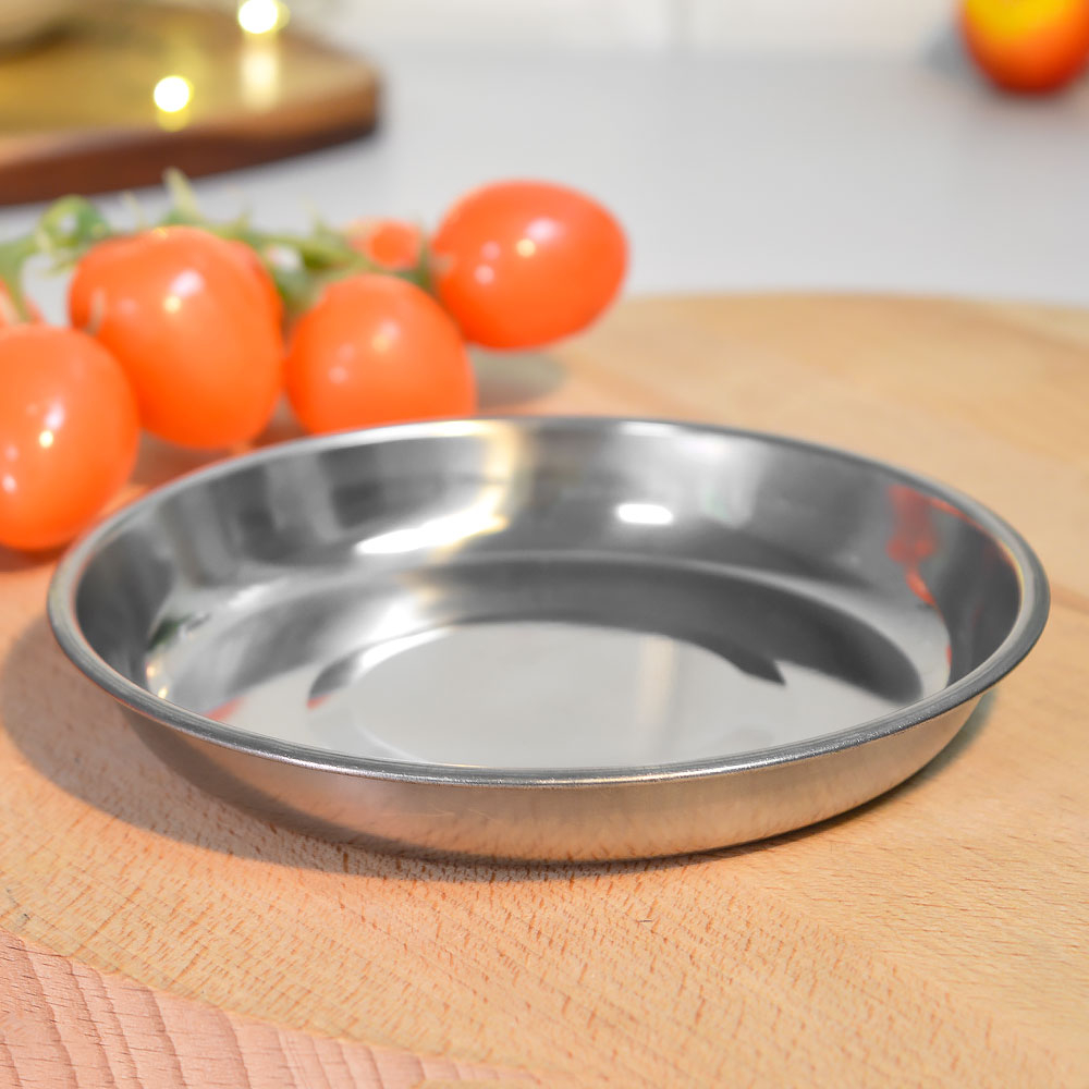 Тарелка 215мл 13,3*1,6см нерж Camp-S11