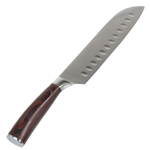Нож кухонный Daniks, Classic G10, сантоку, нерж сталь, 18 см, рук дерев, Y4-8913