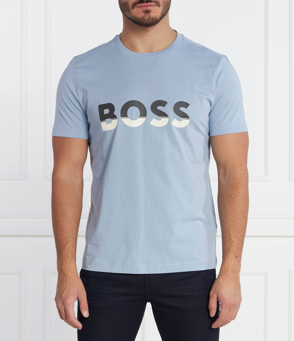 Футболка Tee BOSS GREEN - голубой(50477616)