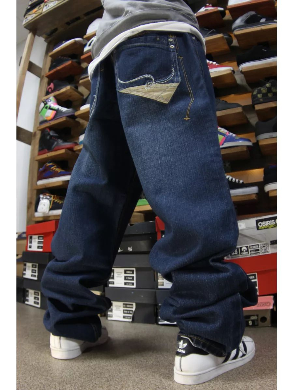 Джинсы прямые широкие трубы от Savitar Shoes Company