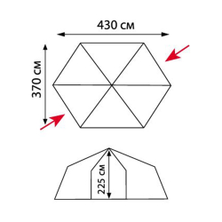 Tramp Lite палатка Mosquito orange (оранжевый)