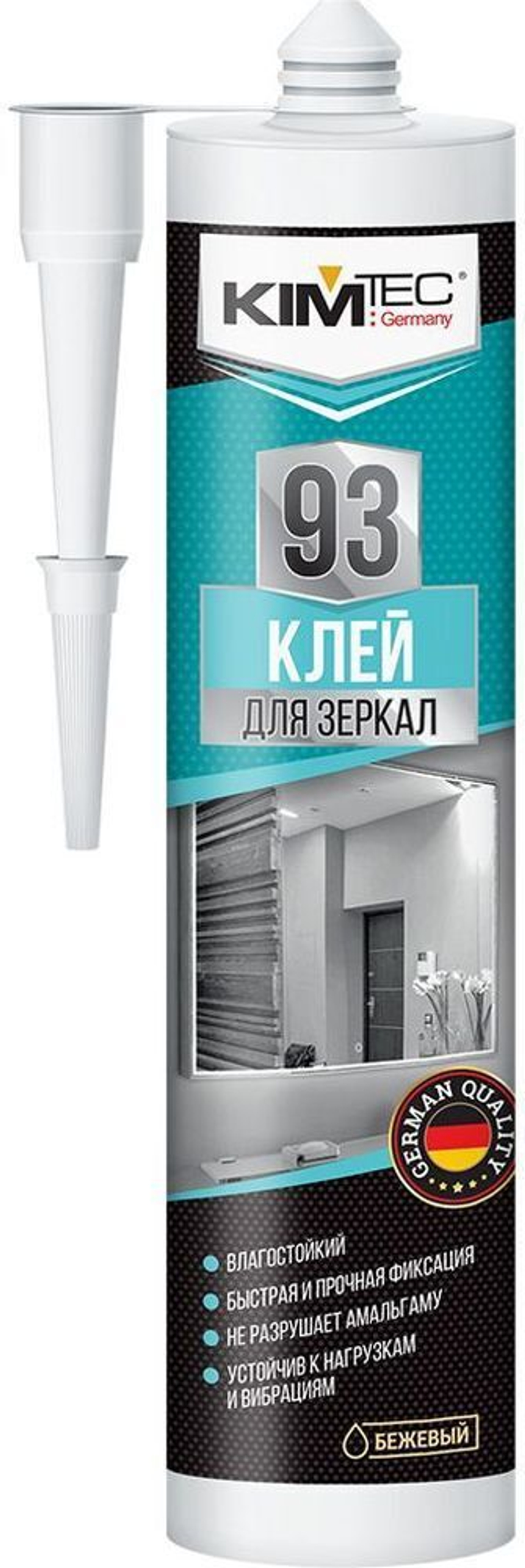 KIM TEC  Клей жидкие гвозди 93 для зеркал, бежевый, 280мл