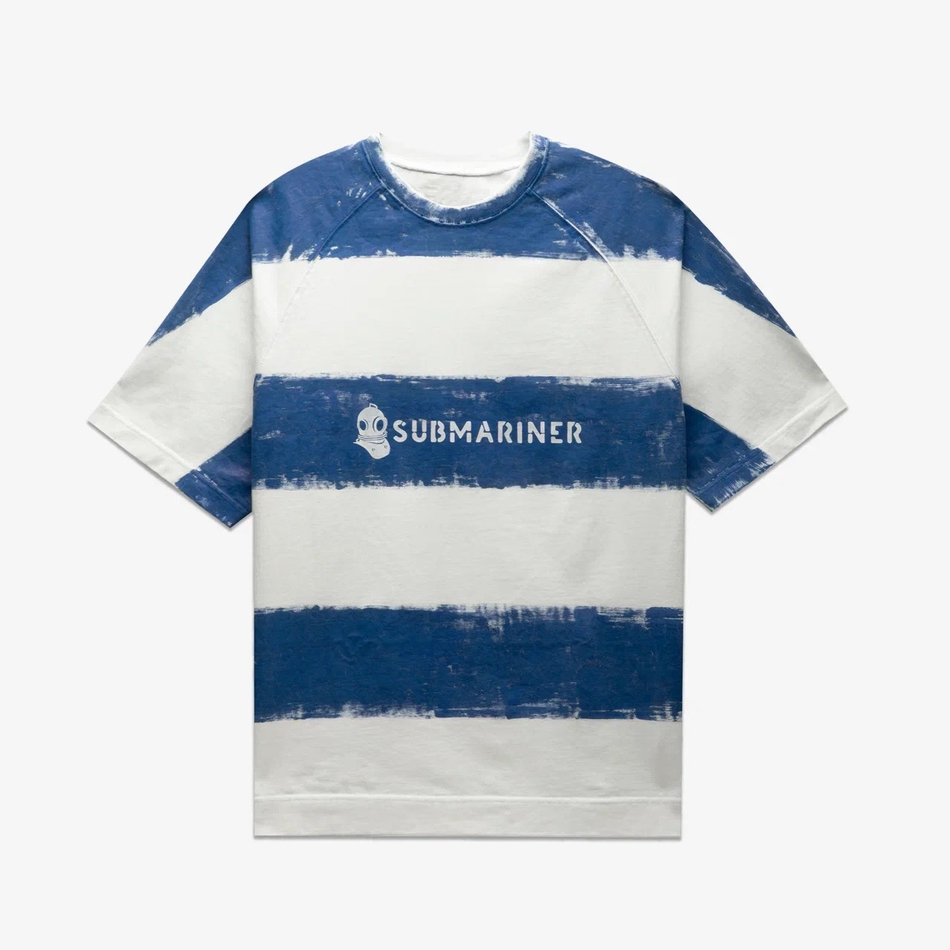 TSHRT  Stripe Hand Painted Navy
