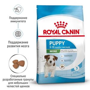 Сухой корм Royal Canin Mini Puppy для щенков мелких пород в возрасте до 10 месяцев