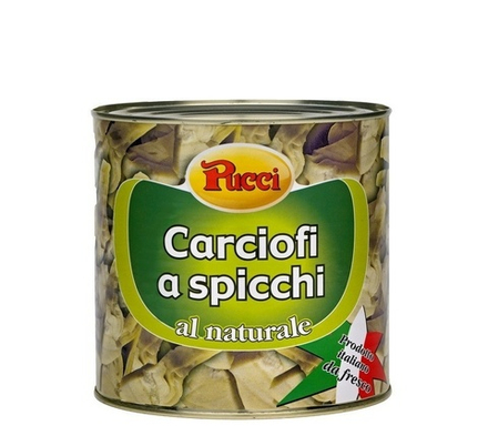 Артишоки Pucci Дольками в Воде 2,5кг Сухой Вес 1,35кг