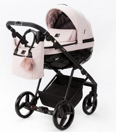 Детская коляска Adamex Quantum 3 в 1 Q-TK23 (СВ.РОЗОВЫЙ)