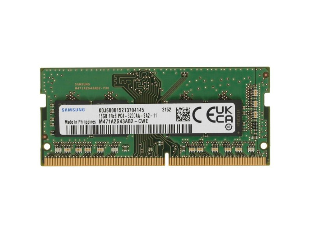 Оперативная память Samsung M471A2G43AB2-CWE, DDR4 1х 16ГБ 3200 МГц, SODIMM, RTL