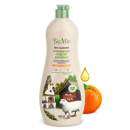Чистящее средство для кухни BioMio Bio-Kitchen Cleaner Апельсин, 500 мл