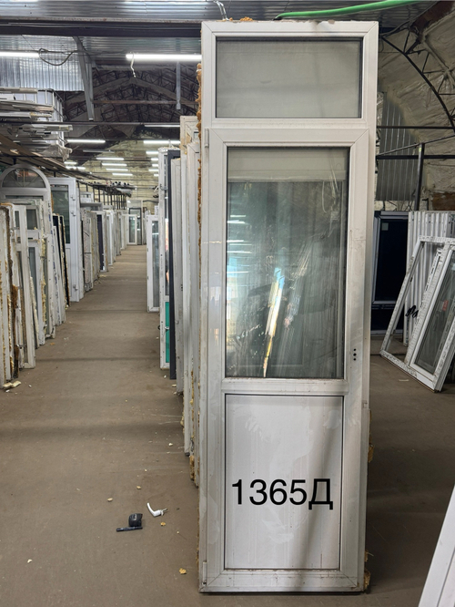 Дверь Пластиковая Б/У 254(в) х 76(ш) Балконная