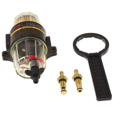 Фильтр топливный с отстойником OM225 с фильтрующим элементом 10мк, аналог UF10K OMAX