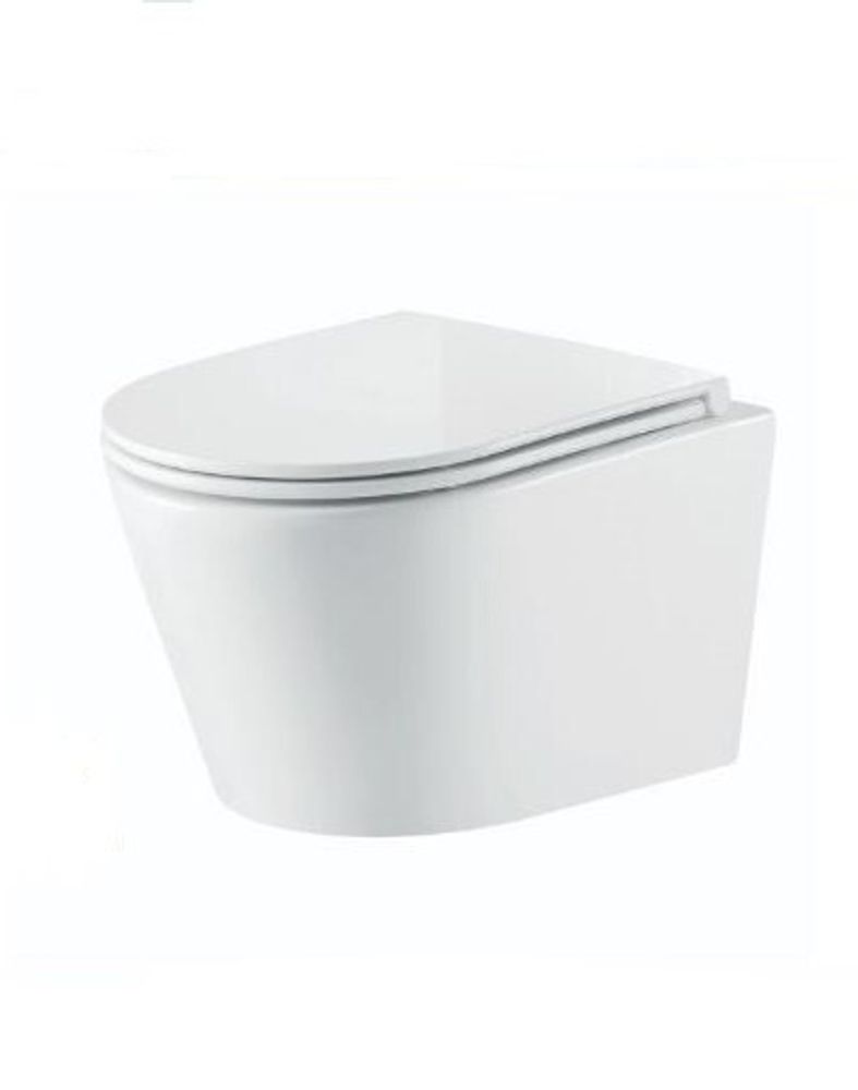 Унитаз подвесной, сиденье s/close Nofer Nantes 515x355мм 23013 белый