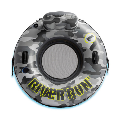 56835, Intex, Надувной круг-кресло 135см "Camo River Run 1" с ручками, до 100кг