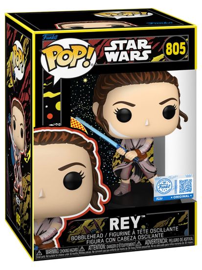 Фигурка Funko POP! Bobble Star Wars Ep 7 TFA Rey (Retro) (Exc) (805) 88576 / Фигурка Фанко ПОП! по мотивам вселенной "Звездные войны", Рей Скайуокер
