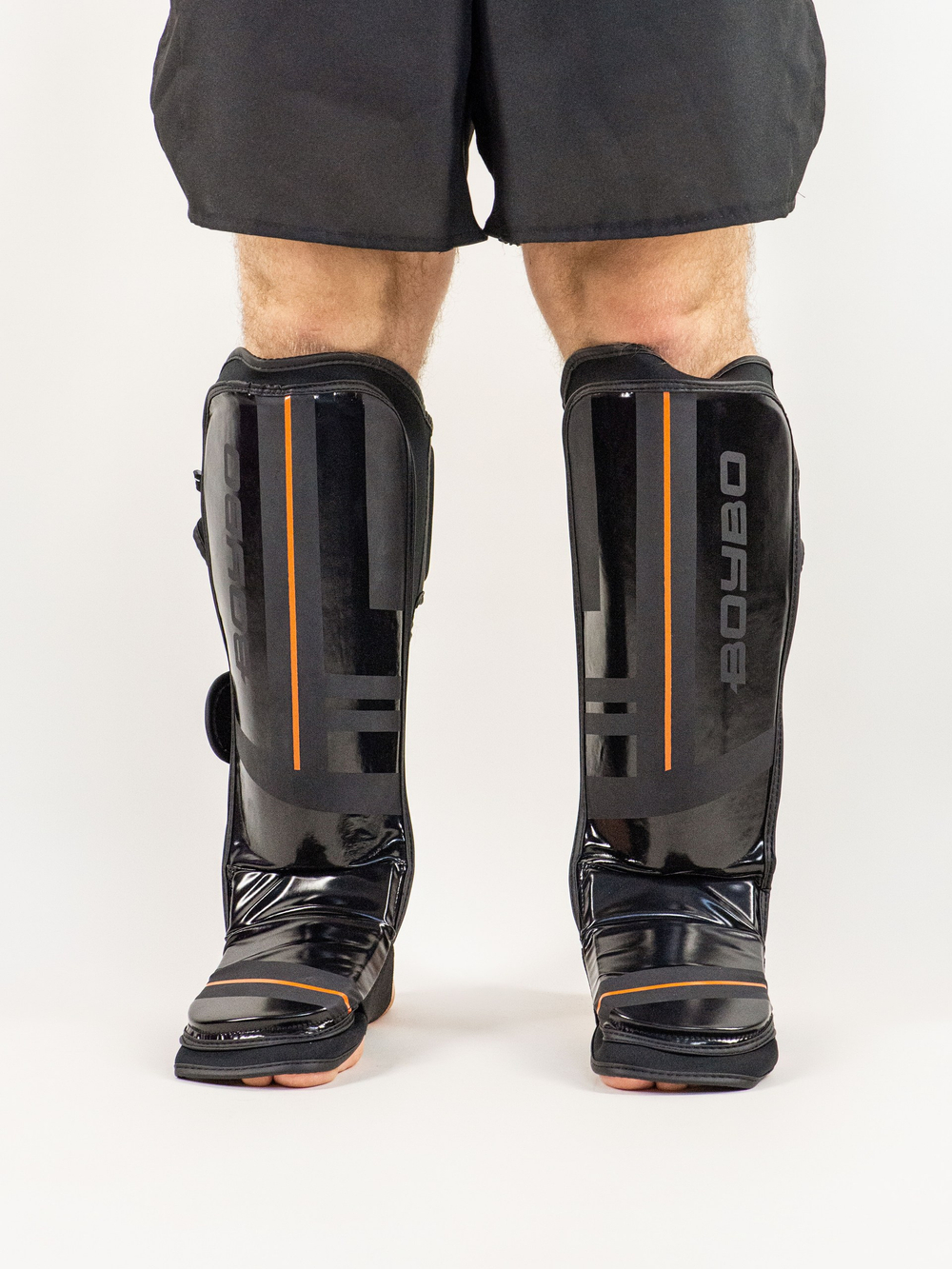 Защита голени и стопы  BoyBo B-series черно-оранжевая