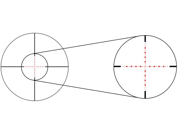 Прицел Gaut Quartz 4-12x50AO, сетка 2 (Mil-Dot), подсветка (Q41250AO-2)