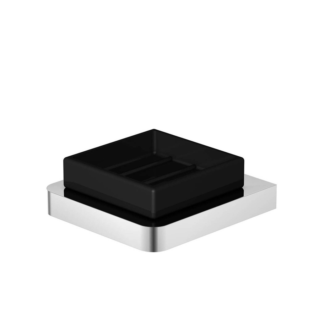 Steinberg Серия 420 Мыльница настенная, чёрное сатин. стекло, хром 420 2202