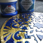 текстурная паста акриловая моделирующая  «Сапфировое стекло»