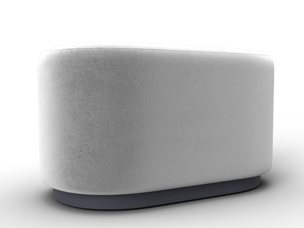 Пуф 007, TOWER 01 молочный, Велюр;Экокожа, 132377