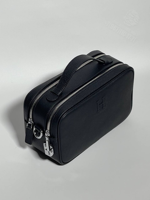 Сумка через плечо Hermes камера бэг черная