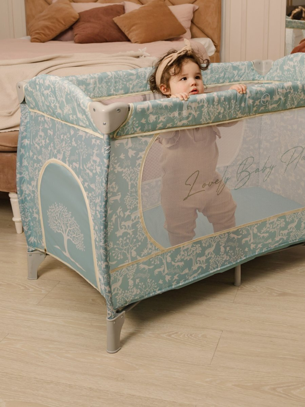 Манеж-кровать Amarobaby HAPPY PLACE