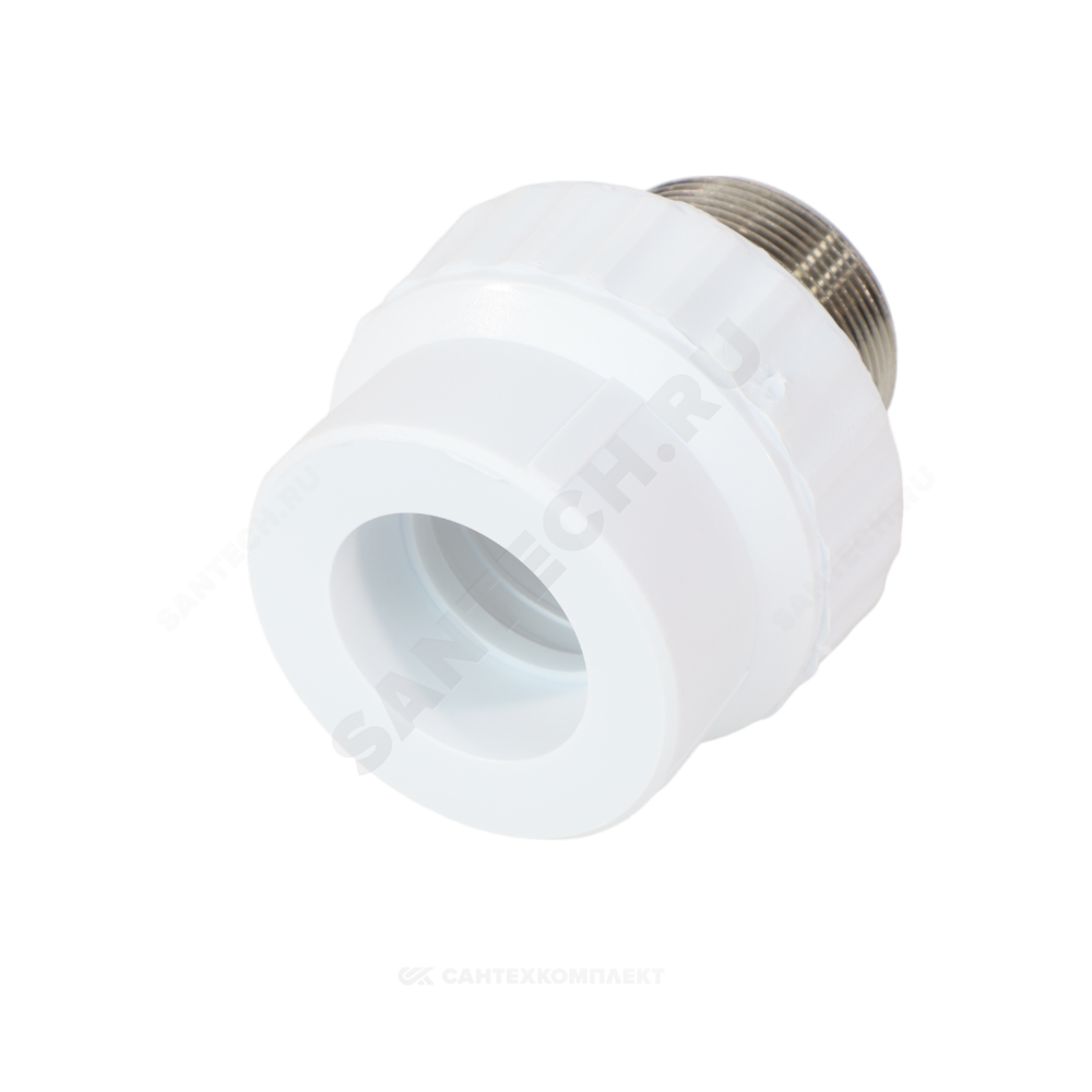 Муфта PP-R комбинированная белая Дн 50х2" НР под ключ VALFEX 10135150