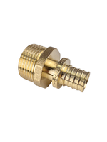 Муфта аксиальная, латунь, наружная резьба,16х3/4", желтый, RTP (250/10)