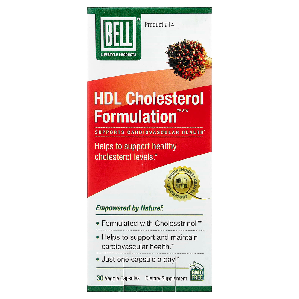 Bell Lifestyle, Состав с HDL-холестерином, 30 вегетарианских капсул