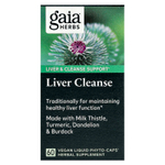 Gaia Herbs, Liver Cleanse, 60 вегетарианских фито-капсул с жидкостью