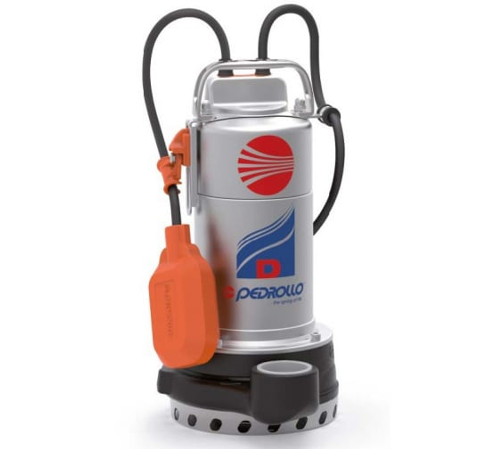 Насос дренаж. PEDROLLO Dm 10-N (750Вт. нап.16м. пр.300л/мин. d.10мм) нерж.