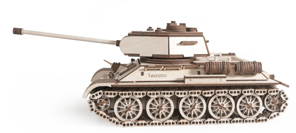 Деревянный конструктор, сборная модель Советский танк