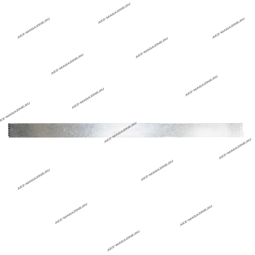 Сетка для зернодробилки 63х1040мм, толщина 1мм, диаметр отверстий 5мм