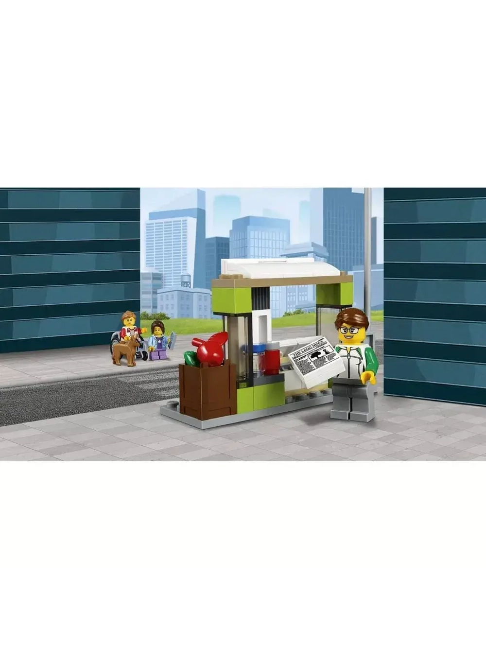 Конструктор Сити Автобусная остановка 377 деталей