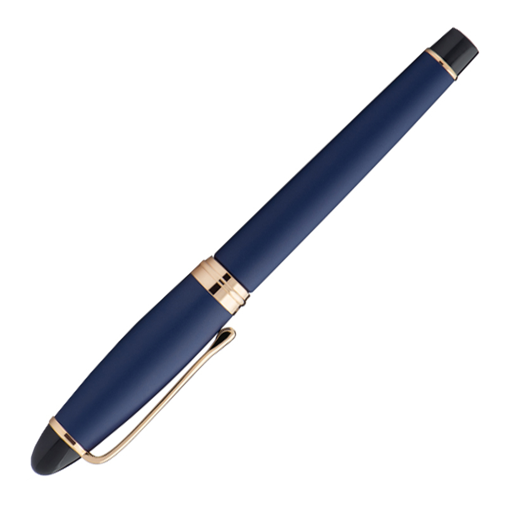 Перьевая ручка Aurora Ipsilon Satin blue GT, перо - F, в подарочной коробке