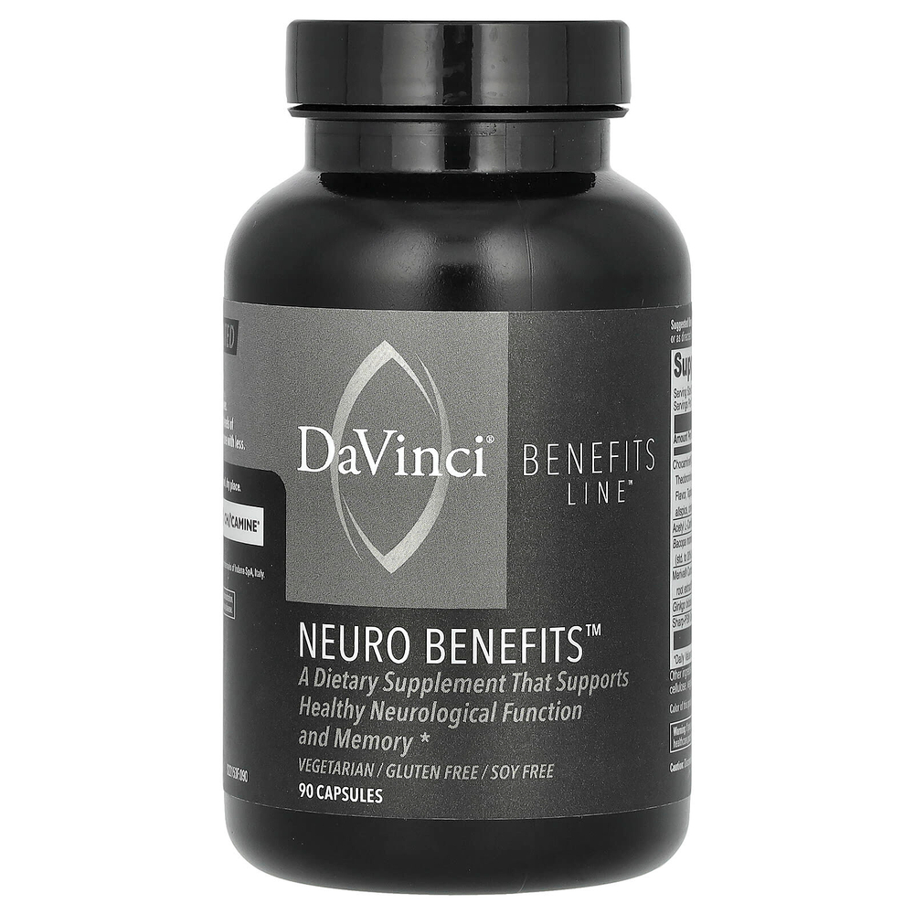 DaVinci Laboratories, Benefits Line, Neuro Benefits, 90 капсул