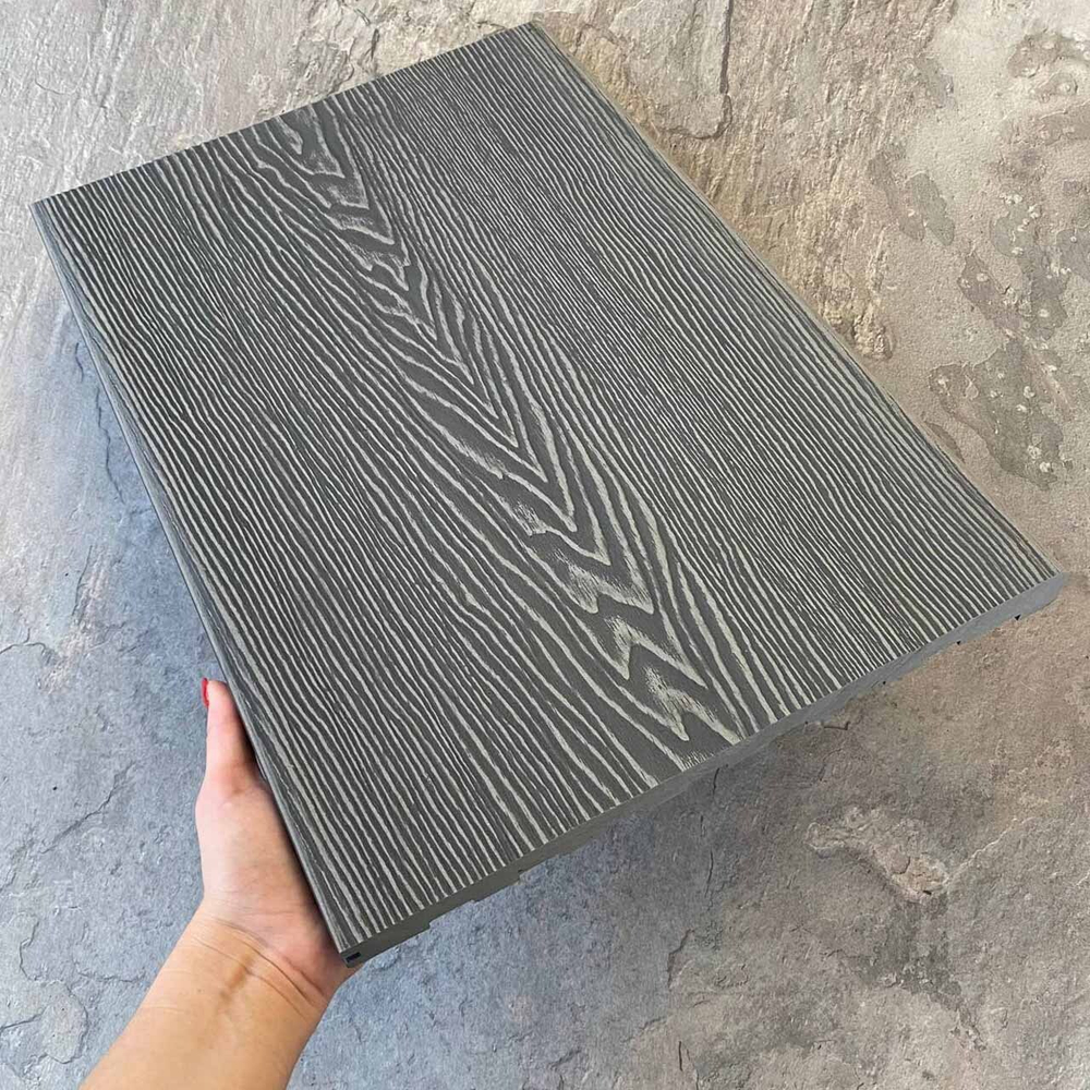 Ступень EasyDecking Wood-Х 348х22х3010 Серый 3D