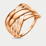 Кольцо женское из розового золота 585 пробы без вставки (арт. 70162900)