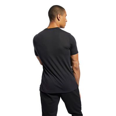 Футболка мужская теннисная Reebok Workout Supremium SS Graphic - black