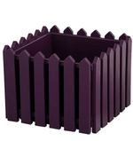 Кашпо Лардо арт.КЛ-МТ004 квадратное (в уп. 3шт) (лиловое)