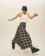 Юбка One Two A-line черная