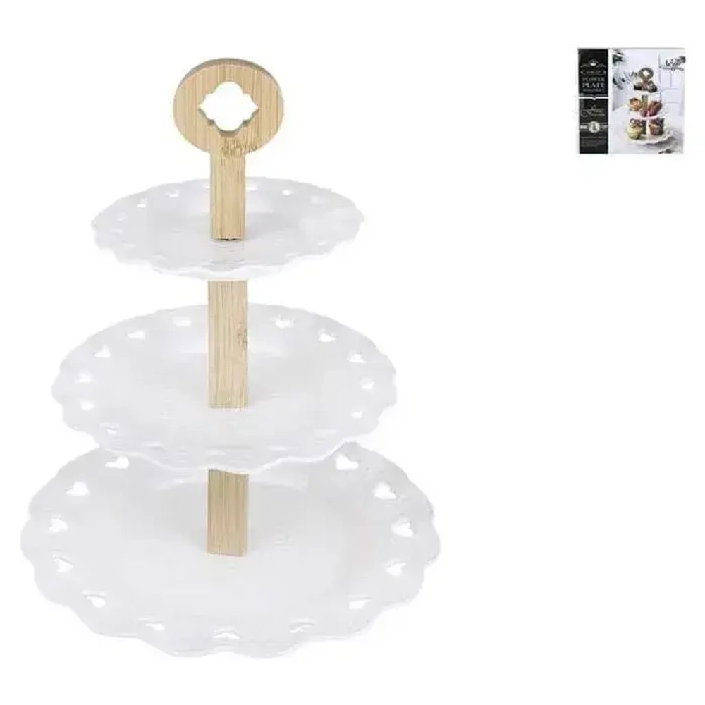 Ваза 3-х ярусная 15х25см 88-7673