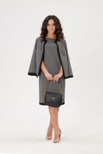 Костюм-двойка Марлен Serenada серо-черный (Акция)