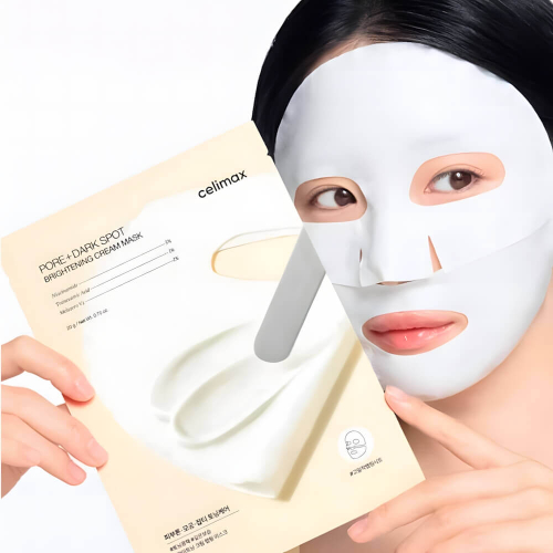 Celimax Осветляющая кремовая маска - Pore+Dark Spot Brightening Cream Mask, 20г.