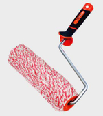 Валик Полиакрил  180мм, d50мм, d8мм, ворс24мм  2К  ПРЕМИУМ фасад Бело-красные нитки PROFI/ 550-0180