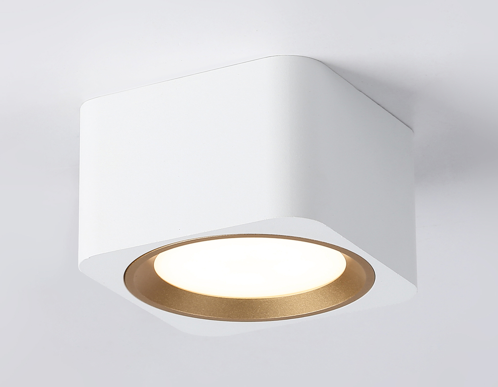 Светильник накладной TN70831 WH/GD белый/золото GX53 max 12W 96*96*60