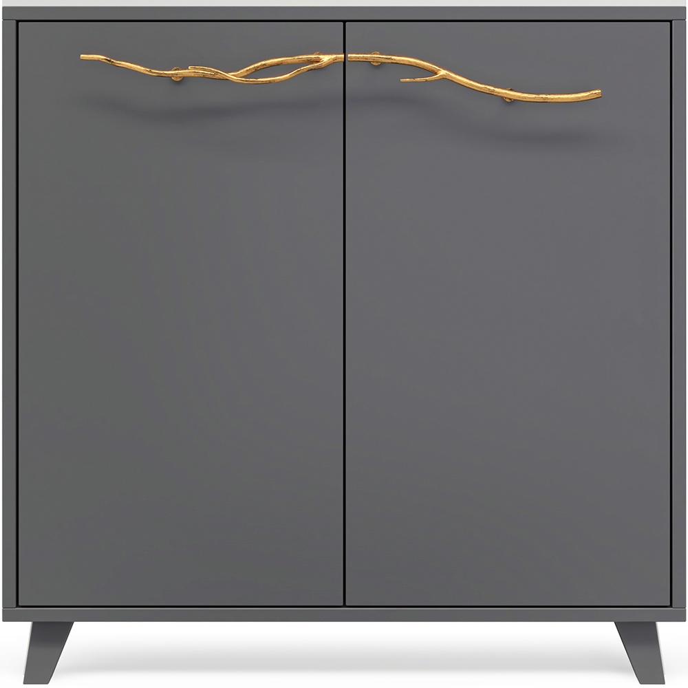 Комод Арт Сканди с 2 полками Серый Амбер